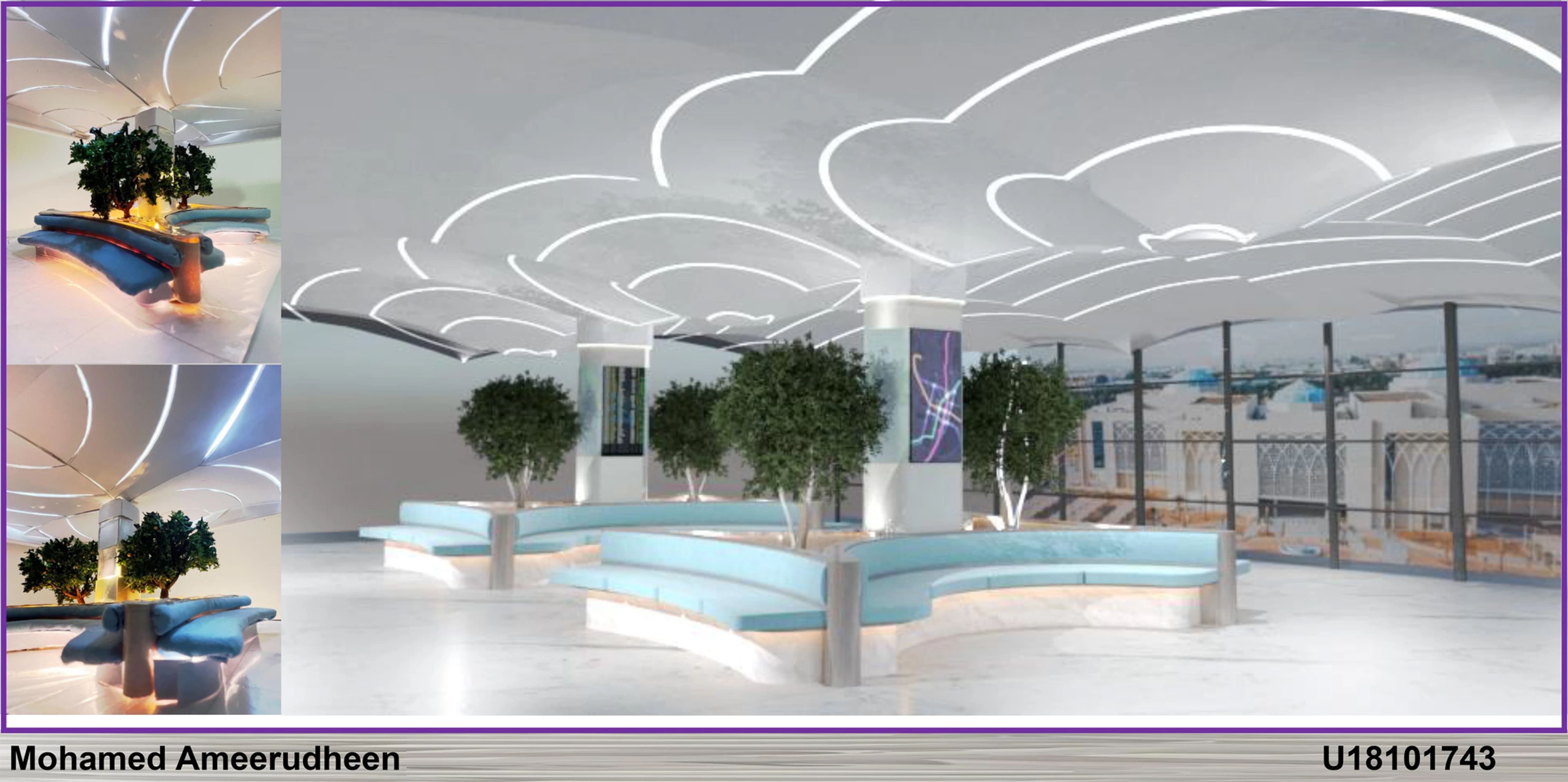 Станция Sky Pod будущего в Шардже в финальном выпускном проекте CFAD в Университете Шарджи 4